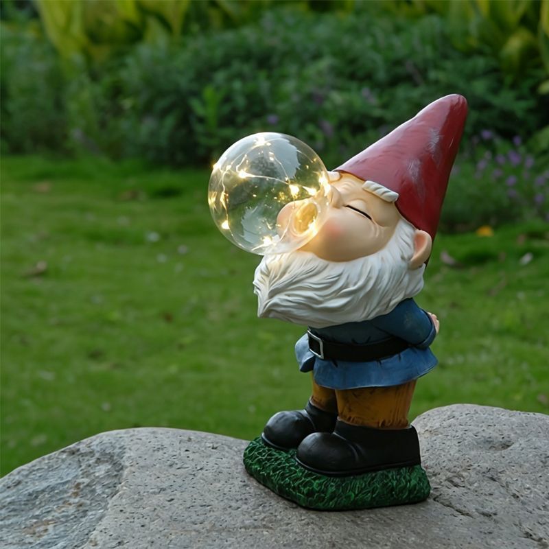 Solar Garden Light - Elf Blowing Bubbles V1221-SOLAR-GARDEN-LIGHT-ELF-BLOWING-BUBBLES