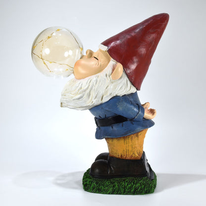Solar Garden Light - Elf Blowing Bubbles V1221-SOLAR-GARDEN-LIGHT-ELF-BLOWING-BUBBLES