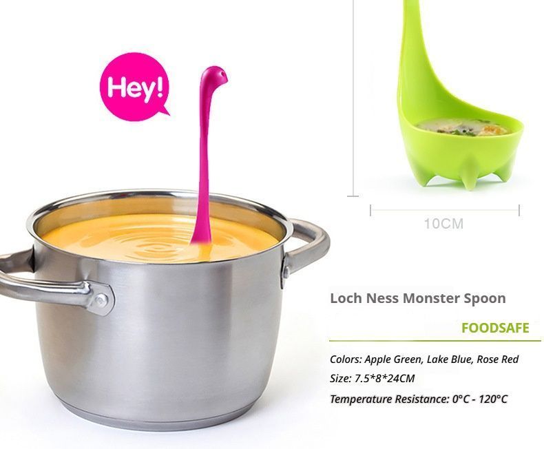 LochNessMonsterSpoon-Green V1221-SOUPSPOON-GREEN