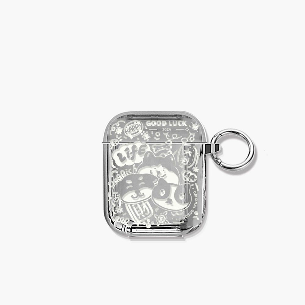 Three Dogs Graffiti-AirPodsPro 2 V1221-THREE-DOGS-GRAFFITI-AIRPODSPRO-2
