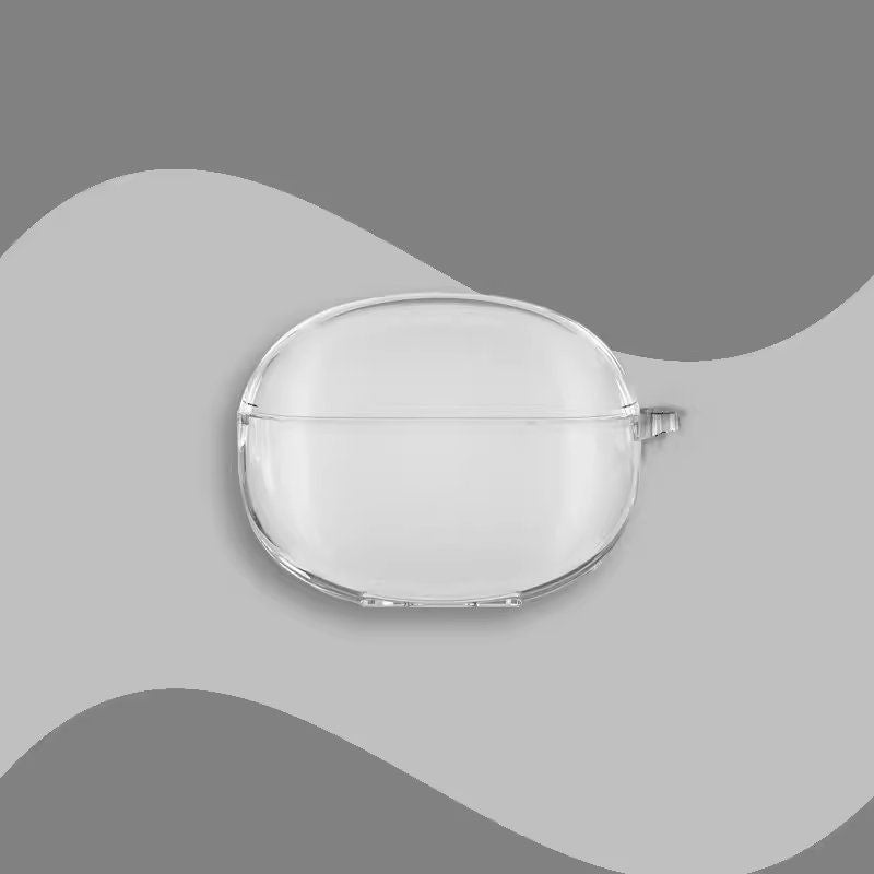 Transparent + Black Buckle Bluetooth Earphone Case Apple AirPods 4 V1221-TRANSPARENT-BLACK-BUCKLE-BLUETOOTH-EARPHONE-CASE-APPLE-AIRPODS-4