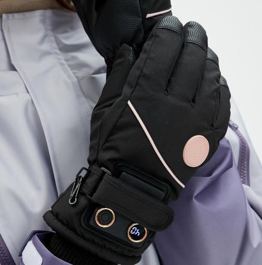 USB Heated Gloves for Outdoor Black V1221-USB-HEATED-GLOVES-FOR-OUTDOOR-BLACK