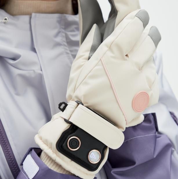 USB Heated Gloves for Outdoor White V1221-USB-HEATED-GLOVES-FOR-OUTDOOR-WHITE