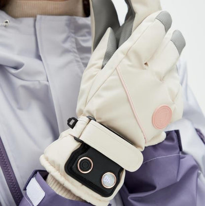 USB Heated Gloves for Outdoor White V1221-USB-HEATED-GLOVES-FOR-OUTDOOR-WHITE
