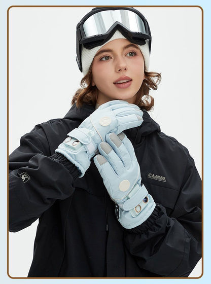USB Heated Gloves for Outdoor White V1221-USB-HEATED-GLOVES-FOR-OUTDOOR-WHITE