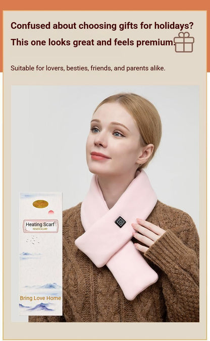 USB Rechargeable Graphene Heated Neck Warmer Gray V1221-USB-RECHARGEABLE-GRAPHENE-HEATED-NECK-WARMER-GRAY