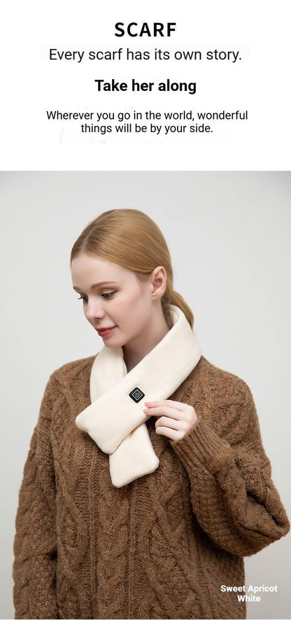 USB Rechargeable Graphene Heated Neck Warmer Gray V1221-USB-RECHARGEABLE-GRAPHENE-HEATED-NECK-WARMER-GRAY