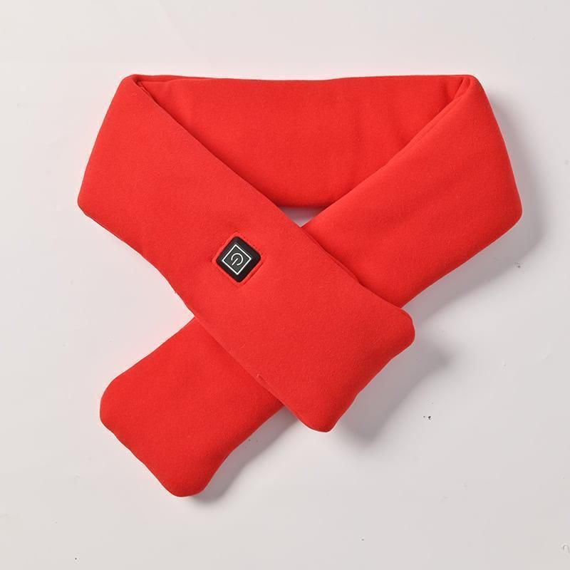 USB Rechargeable Graphene Heated Neck Warmer Red V1221-USB-RECHARGEABLE-GRAPHENE-HEATED-NECK-WARMER-RED