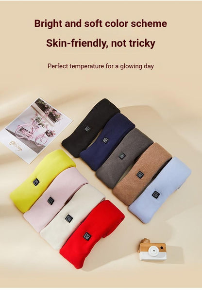USB Rechargeable Graphene Heated Neck Warmer Red V1221-USB-RECHARGEABLE-GRAPHENE-HEATED-NECK-WARMER-RED