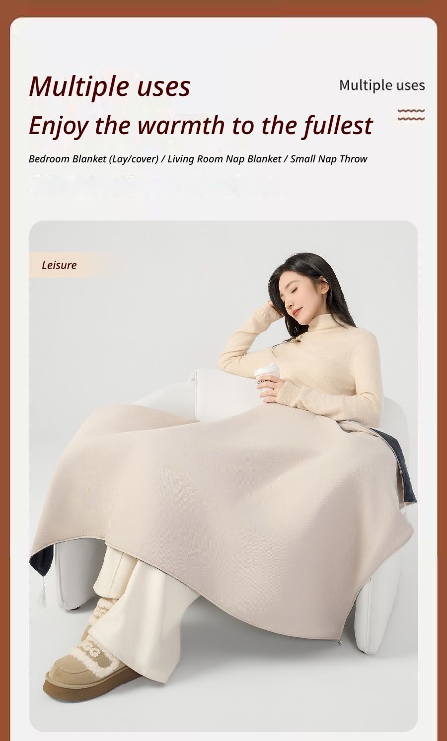 USB Washable Heated Shawl-No Power Bank Included-Red V1221-USB-WASHABLE-HEATED-SHAWL-NO-POWER-BANK-INCLUDED-RED