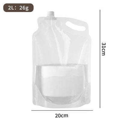 Outdoor portable folding water storage bag-3L transparent V1221-WATER-STORAGE-BAG-3L-TRANSPARENT