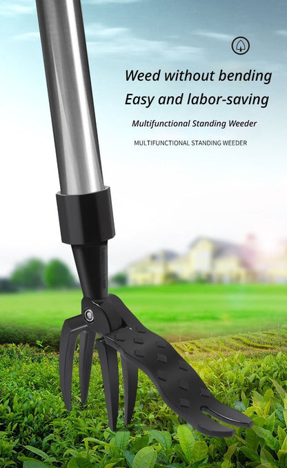 Manual weeding device-with a stainless steel three-section pipe V1221-WEEDING-DEVICE-WITH-A-STAINLESS-STEEL-THREE-SECTION-PIPE