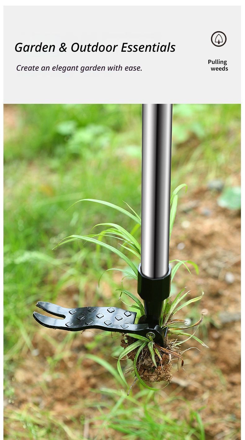 Manual weeding device-with a stainless steel three-section pipe V1221-WEEDING-DEVICE-WITH-A-STAINLESS-STEEL-THREE-SECTION-PIPE