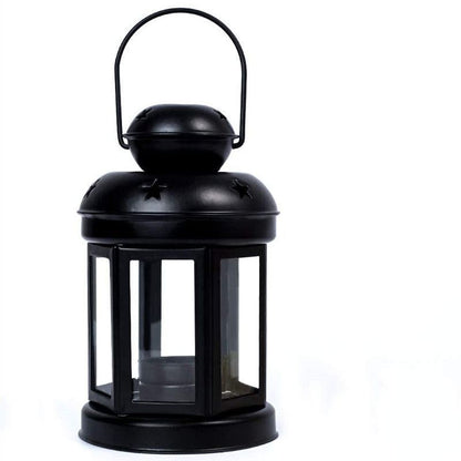 White Black and Red Candle Holder Set of 3 V1221-WHITE-BLACK-AND-RED-CANDLE-HOLDER-SET-OF-3