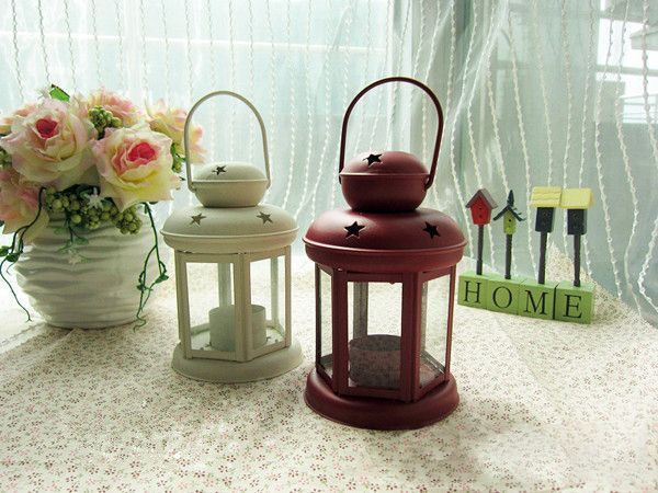 White Pink and Black Candle Holder Set of 3 V1221-WHITE-PINK-AND-BLACK-CANDLE-HOLDER-SET-OF-3