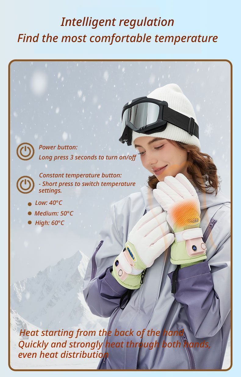 Windproof Water-Repellent Fleece-Lined Self-Heating Gloves Black V1221-WINDPROOF-WATER-REPELLENT-FLEECE-LINED-SELF-HEATING-GLOVES-BLACK