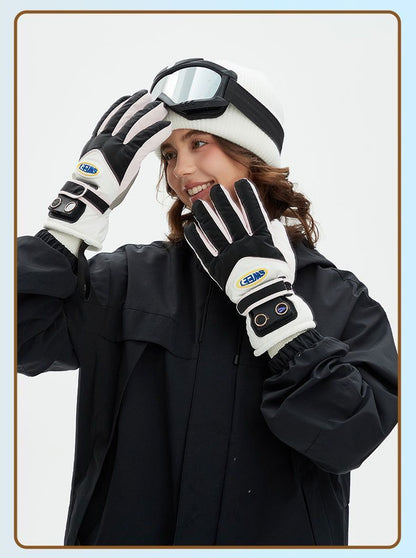 Windproof Water-Repellent Self-Heating Fleece Gloves Light Green V1221-WINDPROOF-WATER-REPELLENT-SELF-HEATING-FLEECE-GLOVES-LIGHT-GREEN