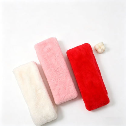 Winter Imitation Rabbit Fur USB Heated Scarf Red V1221-WINTER-IMITATION-RABBIT-FUR-USB-HEATED-SCARF-RED