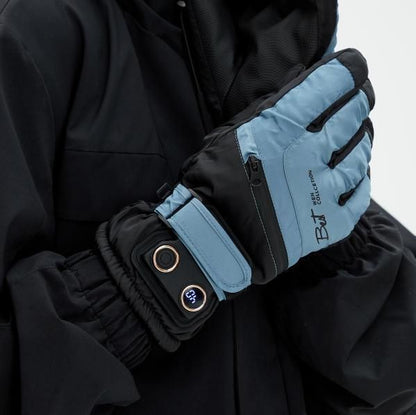 Winter Self-Heating Windproof Touchscreen Gloves-Blue Black V1221-WINTER-SELF-HEATING-WINDPROOF-TOUCHSCREEN-GLOVES-BLUE-BLACK