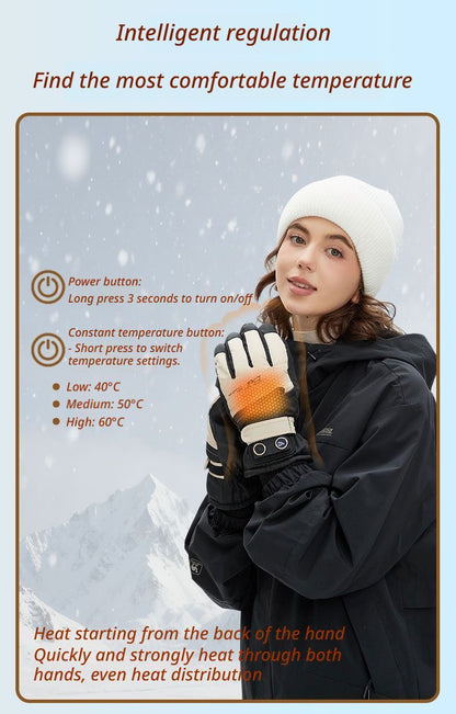 Winter Self-Heating Windproof Touchscreen Gloves-Blue Black V1221-WINTER-SELF-HEATING-WINDPROOF-TOUCHSCREEN-GLOVES-BLUE-BLACK