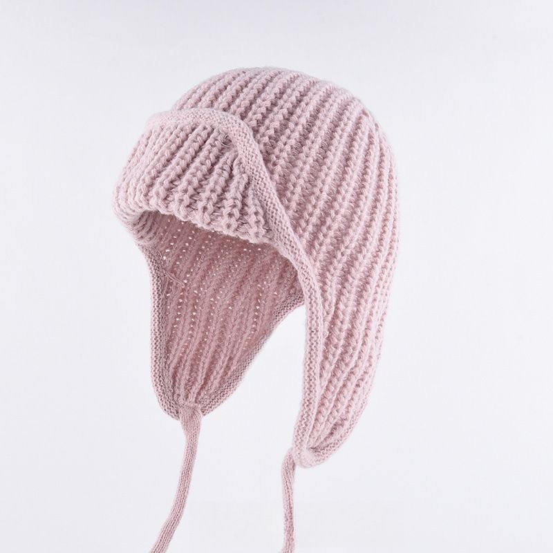 Women Plain Aviator Hat with Earflaps Blue V1221-WOMEN-PLAIN-AVIATOR-HAT-WITH-EARFLAPS-BLUE