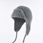 Women Plain Aviator Hat with Earflaps Gray V1221-WOMEN-PLAIN-AVIATOR-HAT-WITH-EARFLAPS-GRAY