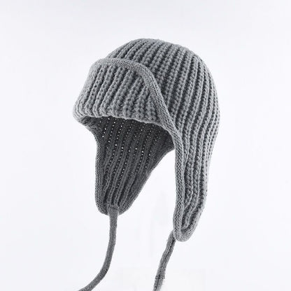 Women Plain Aviator Hat with Earflaps Lake Blue V1221-WOMEN-PLAIN-AVIATOR-HAT-WITH-EARFLAPS-LAKE-BLUE