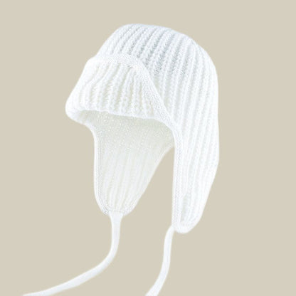 Women Plain Aviator Hat with Earflaps Rose Red V1221-WOMEN-PLAIN-AVIATOR-HAT-WITH-EARFLAPS-ROSE-RED