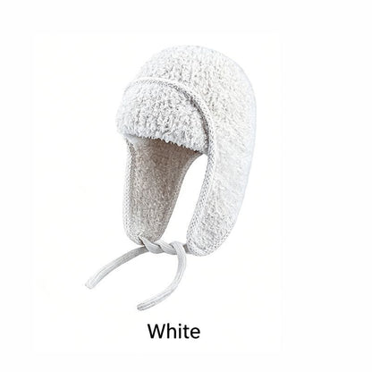 Women Sherpa Aviator Beanie - Warm Earflap Knit Hat Pink V1221-WOMEN-SHERPA-AVIATOR-BEANIE-WARM-EARFLAP-KNIT-HAT-PINK