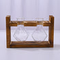 HydroponicWoodenFramewithSnap-On-DiamondDoubleBottle V1221-WOODENSTAND-DIAMONDDOUBLEBOTTLE