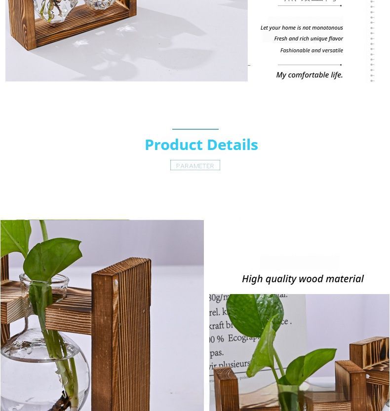 HydroponicWoodenFramewithSnap-On-SphericalDoubleBottle V1221-WOODENSTAND-ROUNDBALLDOUBLEBOTTLE