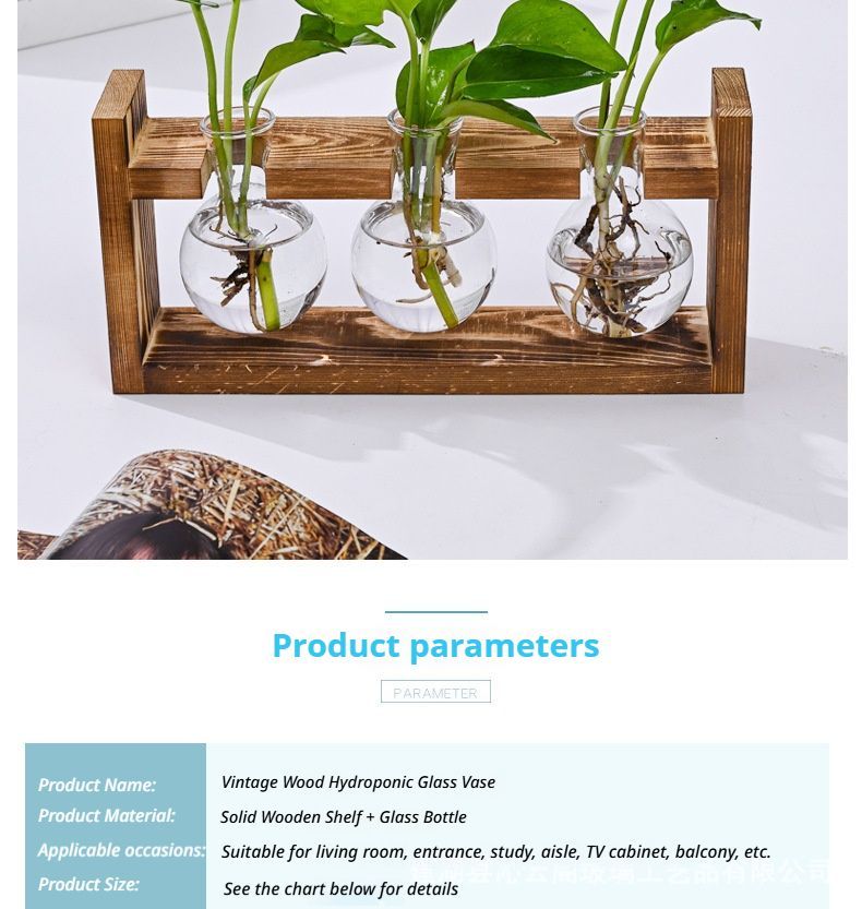 HydroponicWoodenFramewithSnap-On-SphericalSingleBottle V1221-WOODENSTAND-ROUNDBALLSINGLEBOTTLE