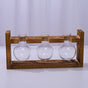 HydroponicWoodenFramewithSnap-On-SphericalTripleBottle V1221-WOODENSTAND-ROUNDBALLTRIPLEBOTTLE