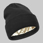 2Pcs Knit Beanie Black 01 V1221-XM-BNM-01