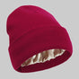 2Pcs Knit Beanie red 03 V1221-XM-BNM-03