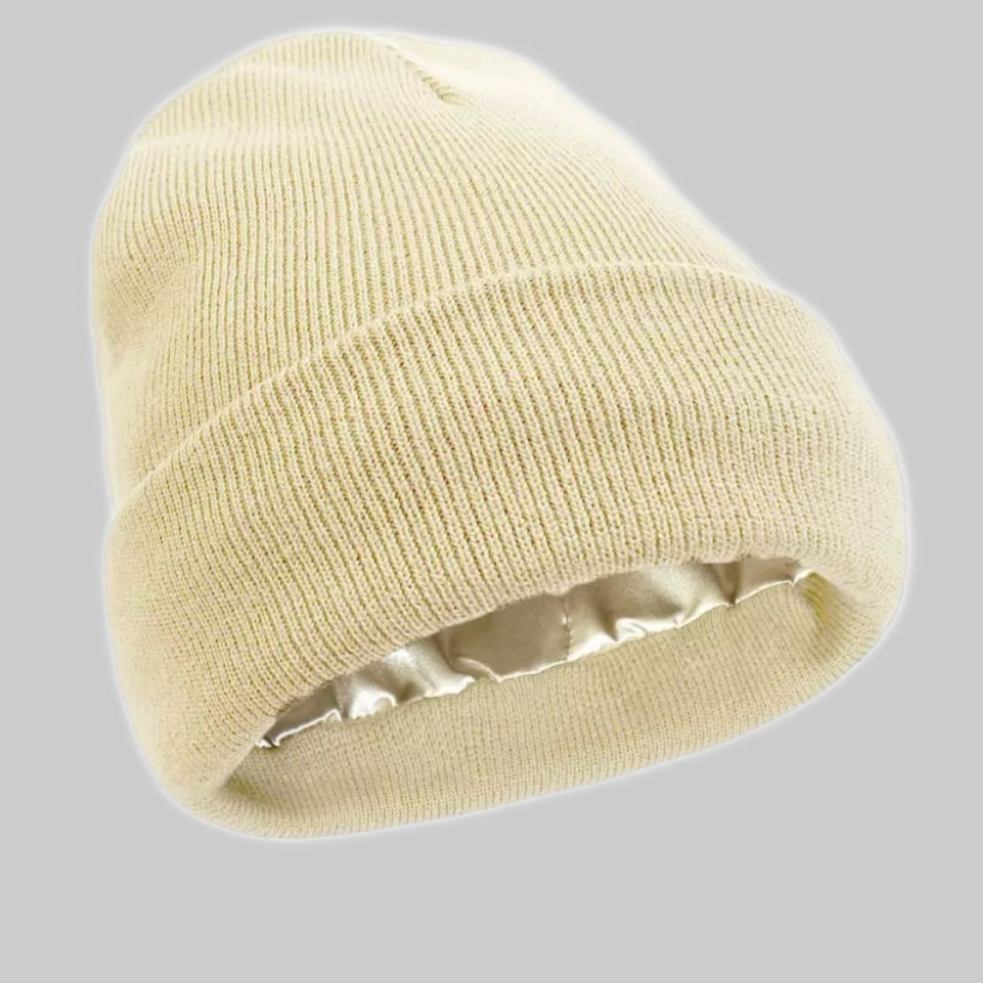 2Pcs Knit Beanie off white 06 V1221-XM-BNM-06
