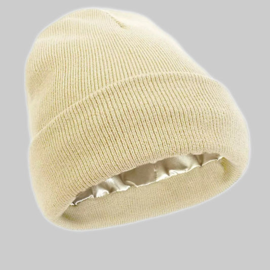 2Pcs Knit Beanie off white 06 V1221-XM-BNM-06