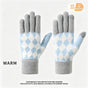 2Pcs Touchscreen Knitted Gloves Light-Gray V1221-XM-BNST-02