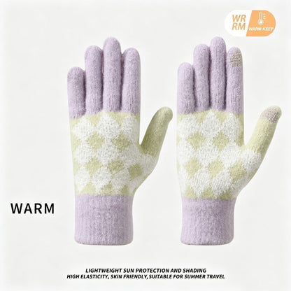 2Pcs Touchscreen Knitted Gloves V1221-XM-BNST-03