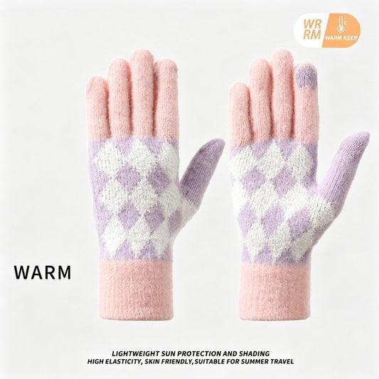 2Pcs Touchscreen Knitted Gloves 01 V1221-XM-BNST-04