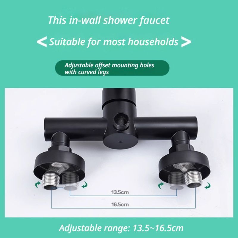 Stainless Steel Shower Mixer Tap, Bathroom Water Mixing Valve V1221-XM-BXGHSF-001