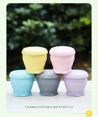 4Pcs Portable Folding Outdoor Water Cup - sky blue V1221-XM-BXZDSB-04
