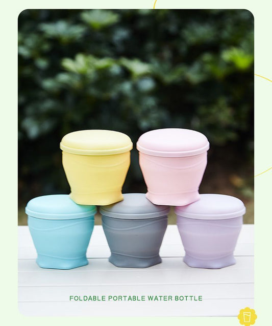 4Pcs Portable Folding Outdoor Water Cup - sky blue V1221-XM-BXZDSB-04