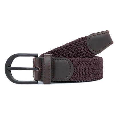 Men's Woven Belt Brown 01 V1221-XM-BZYD-007