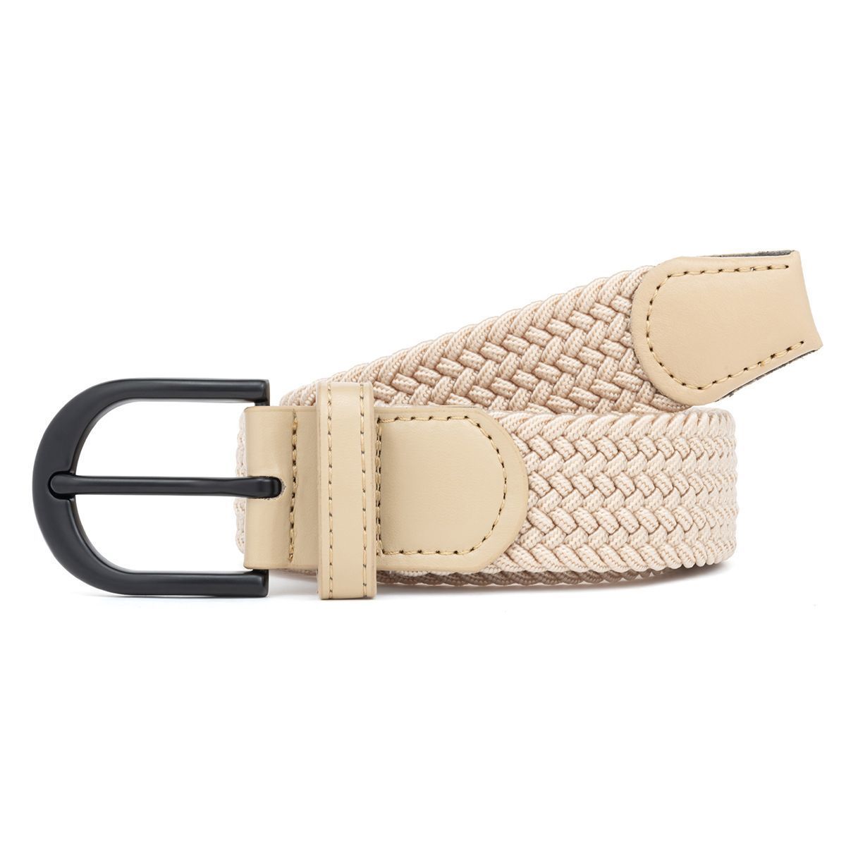 Men's Woven Belt Beige 02 V1221-XM-BZYD-017