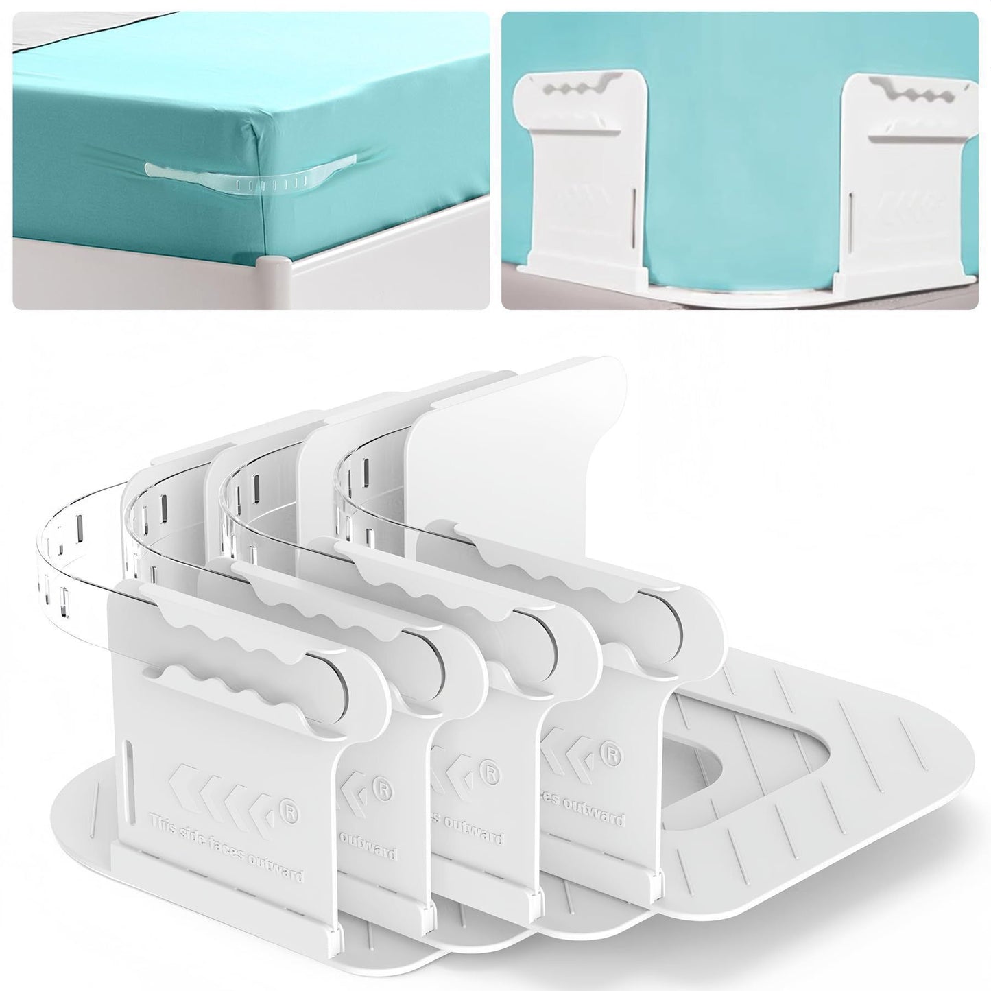 4Pcs Non-Slip Bed Sheet Fasteners, Household Sheet Holders V1221-XM-CJGDQ-001