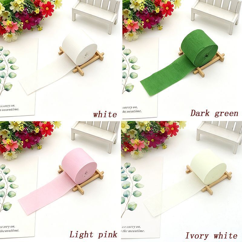 Colored Crepe Paper Ivory white 20 Rolls V1221-XM-CSYZ-14
