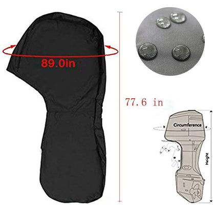 420D Outboard Motor Cover Black 30-60 HP V1221-XM-CWJQZ-02