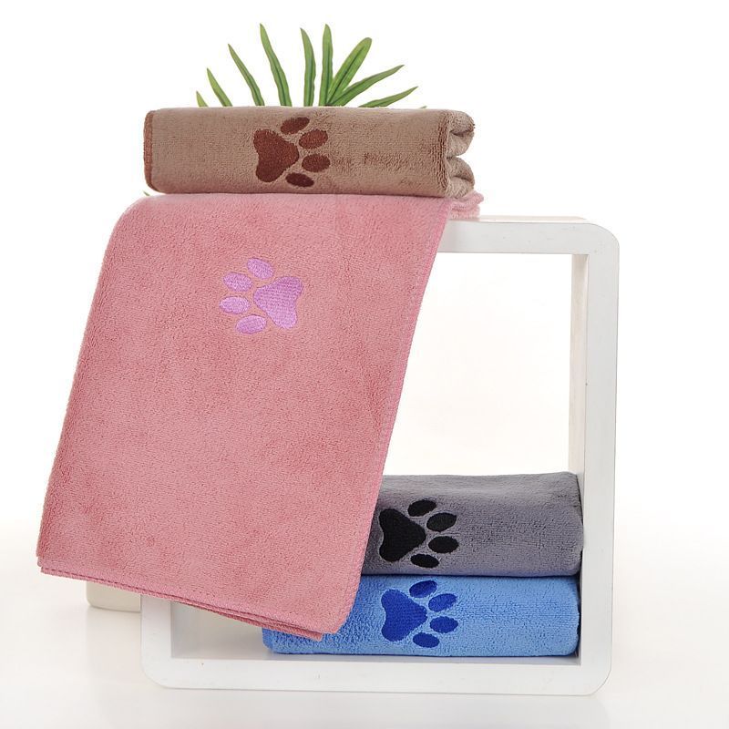 Gray Pet Towel 35x75cm Gray 5Pcs V1221-XM-CWMJ-01