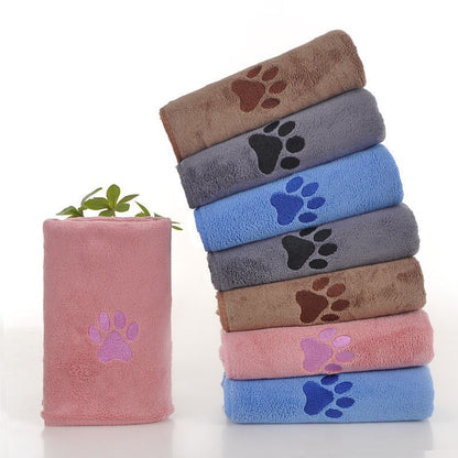 Pink Pet Towel 35x75cm 5Pcs V1221-XM-CWMJ-04